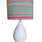 Oval Lampshade - Lawton Stripe Fabric by Anna Spiro Textiles
