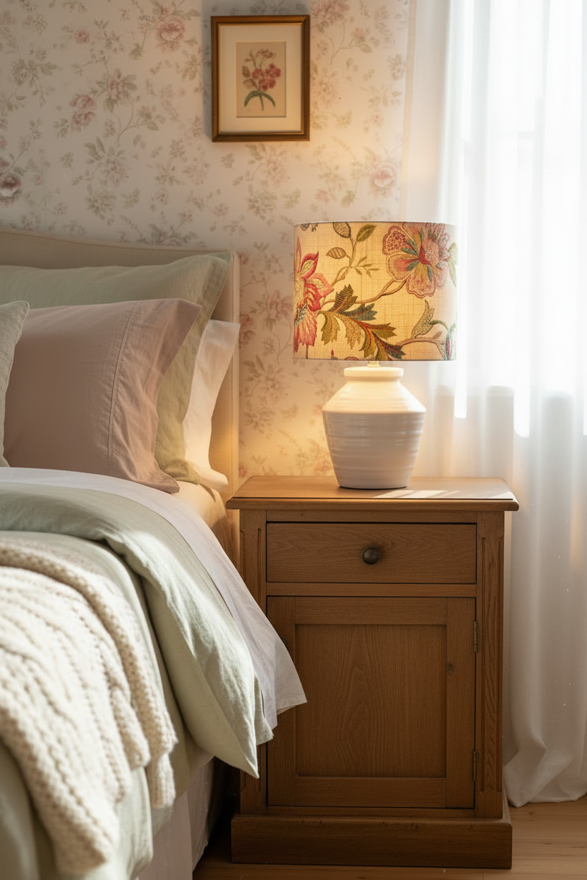 Drum Lampshade - Brissac (Jewel) P.Kaufmann Fabric