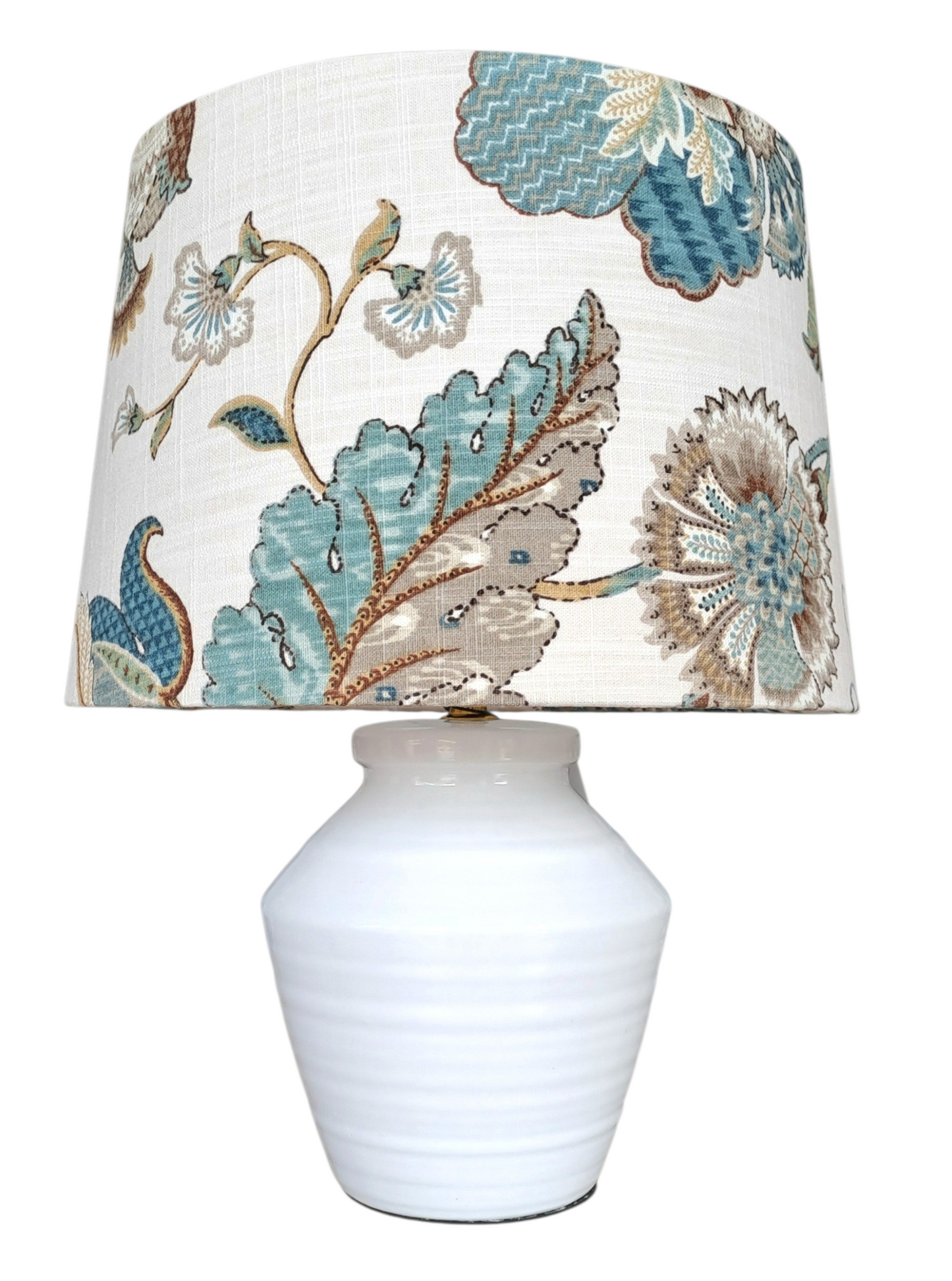 Tapered Lampshade - Finders Keepers (French Blue) P.Kaufmann Fabric