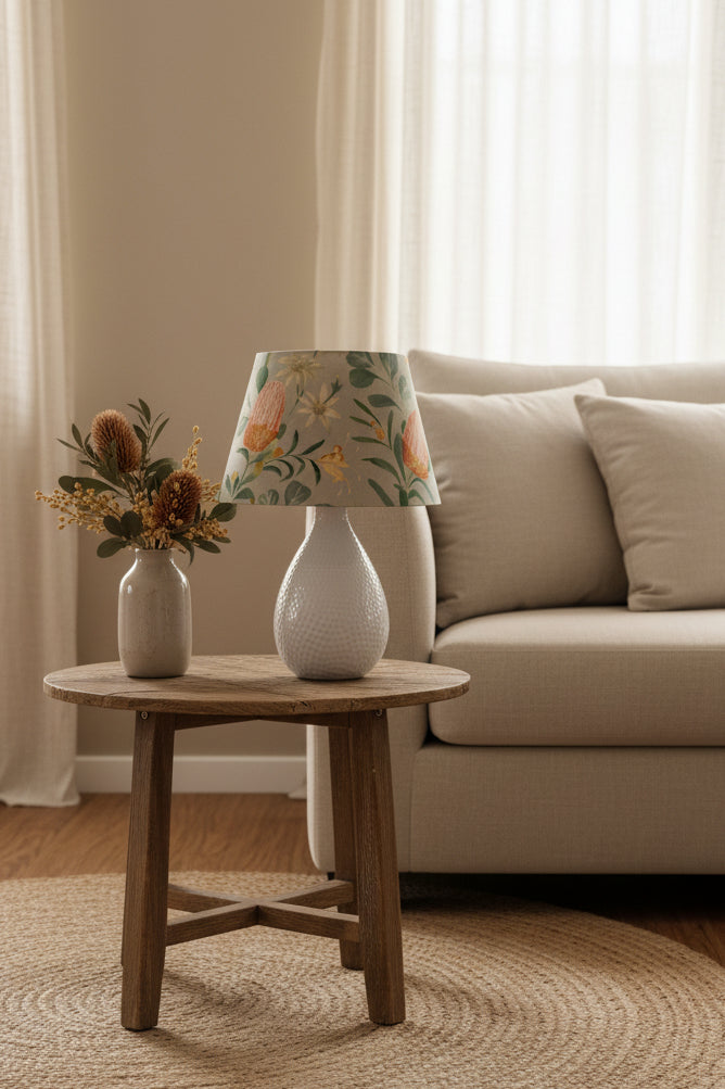 Tapered Lampshade - Healesville - Sage - Warwick Fabric
