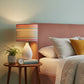 Oval Lampshade - Lawton Stripe Fabric by Anna Spiro Textiles