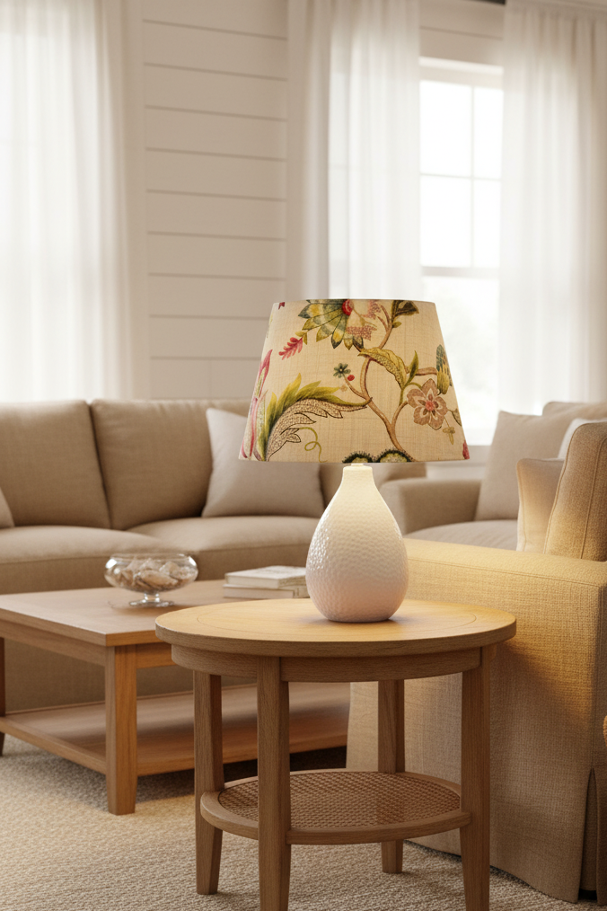 Tapered Lampshade - Brissac (Jewel) P.Kaufmann™ Fabric