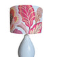 Drum Lampshade - Zelda Floral Fruit Punch P.Kaufmann Fabric