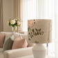 Drum Lampshade - MOKUM Sakura (Duck egg) Fabric
