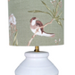 Drum Lampshade - Green Garden Fabric