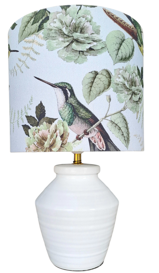Drum Lampshade - Hummingbirds