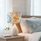 Drum Lampshade - Fanciful Florale Alabaster P.Kaufmann Fabric