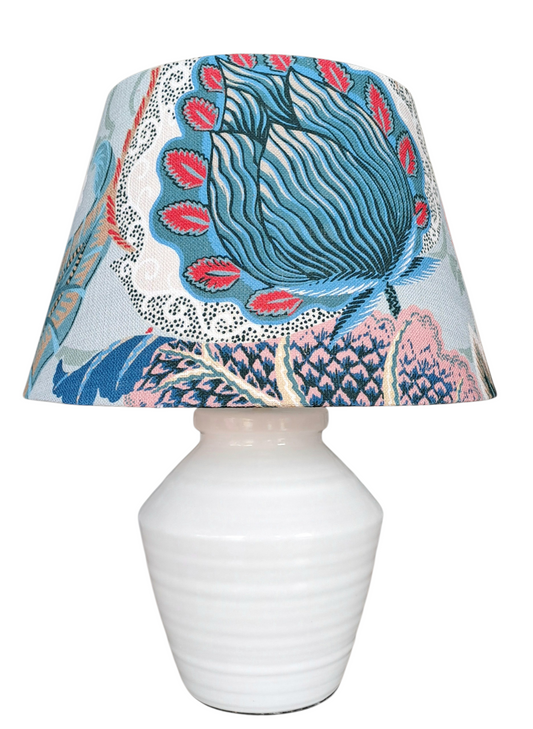 Tapered Lampshade - Zelda Floral Lagoon P.Kaufmann Fabric