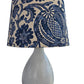Tapered Lampshade - Bountiful - Indigo - P.Kaufmann Fabric