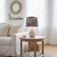 Tapered Lampshade - Bountiful - Indigo - P.Kaufmann Fabric