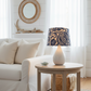 Tapered Lampshade - Bountiful - Indigo - P.Kaufmann Fabric
