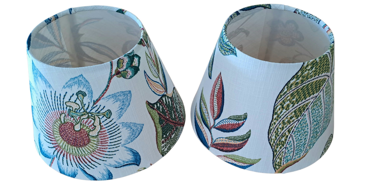 Tapered Lampshade - Butterfly Orchid Trail P.Kaufmann Fabric