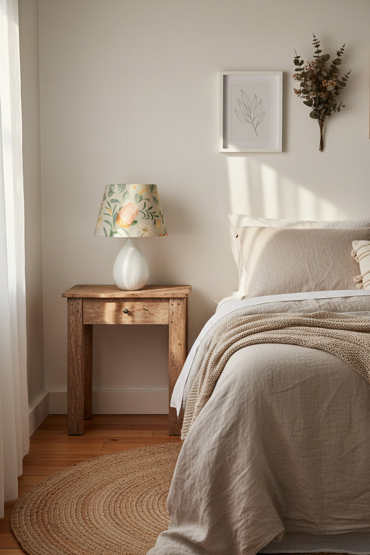 Tapered Lampshade - Healesville - Sage - Warwick Fabric