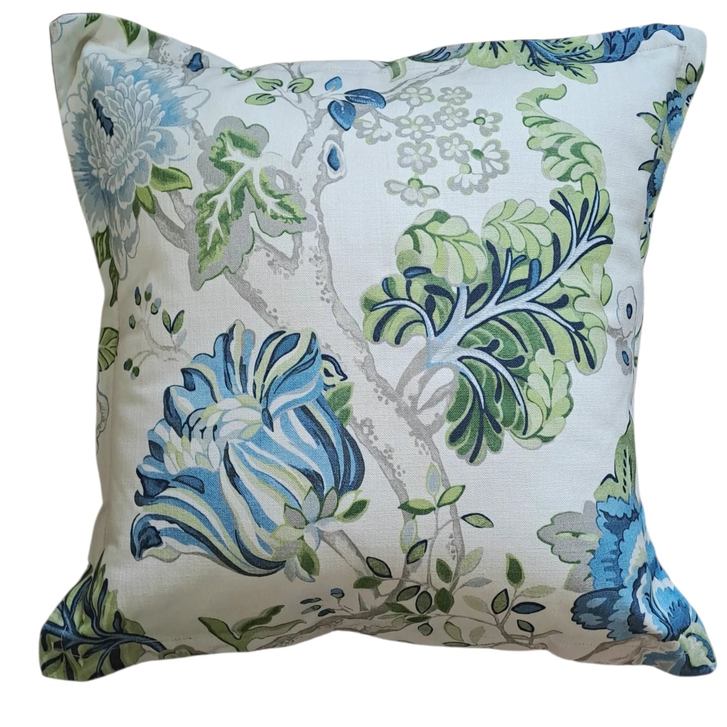 Drum Lampshade - Fanciful Florale Alabaster P.Kaufmann Fabric