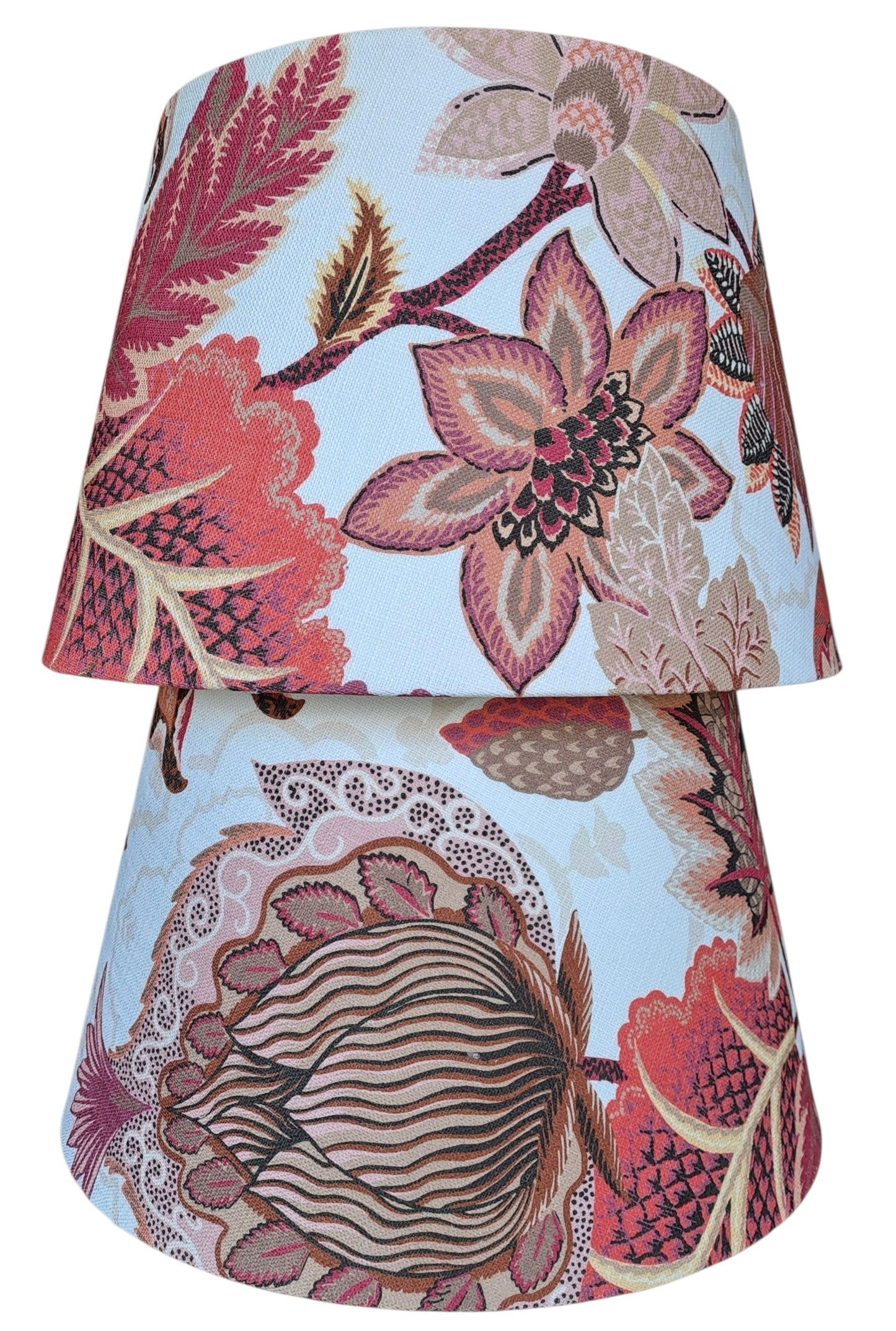 Tapered Lampshade - Zelda Floral Fruit Punch P.Kaufmann Fabric