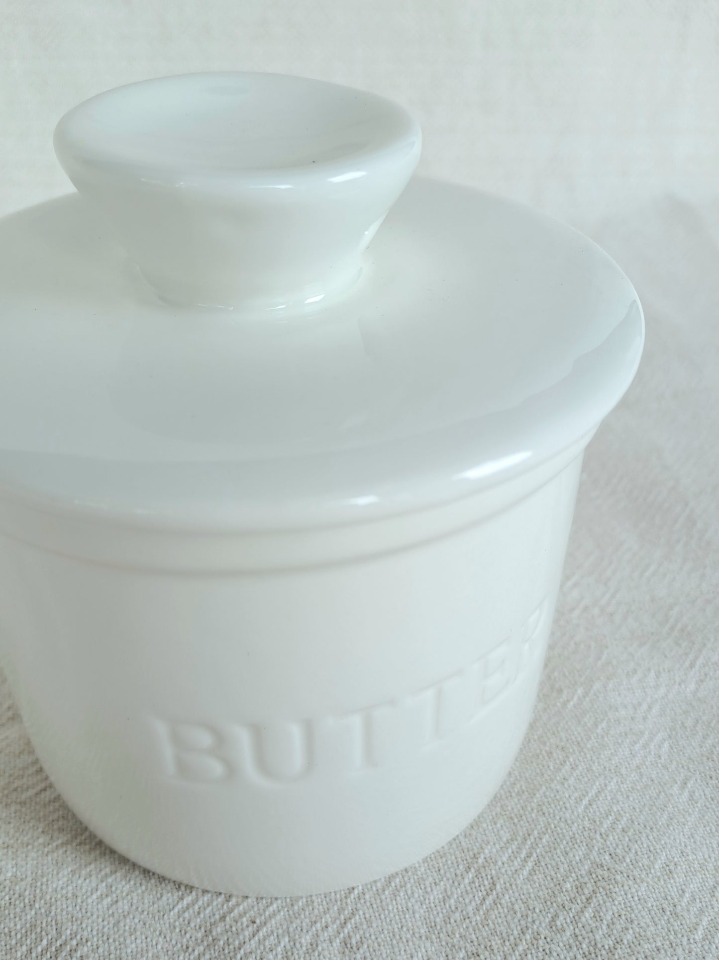 Butter Bell in White
