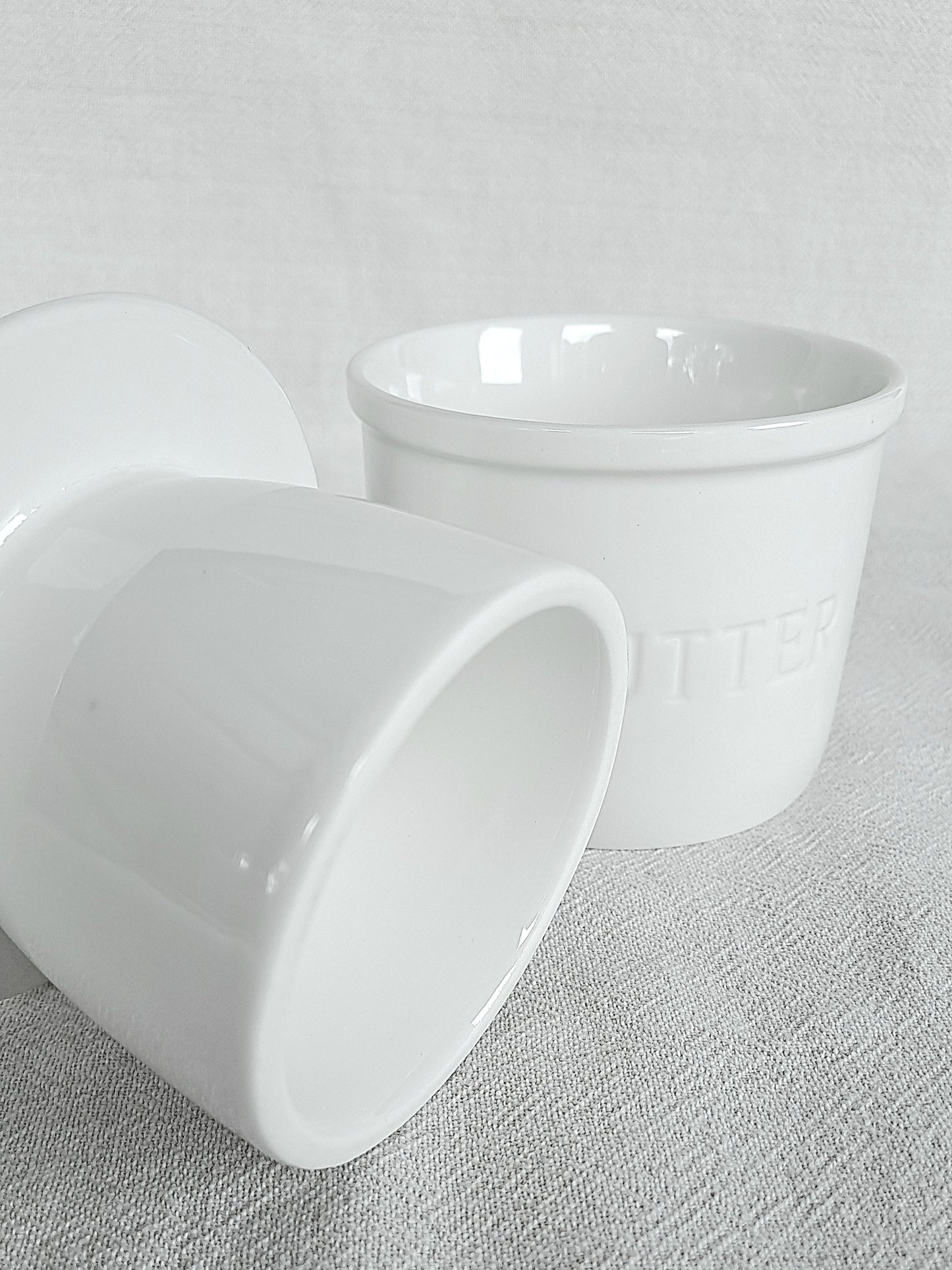 Butter Bell in White