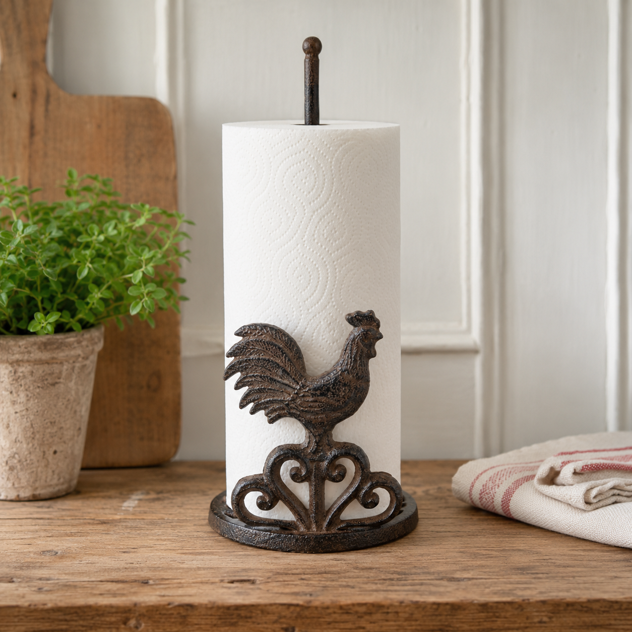 Paper Towel Holder - Rooster