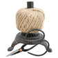 String Holder with Scissors - Cast Ion