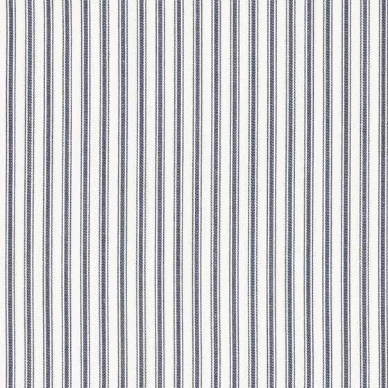 Textile with blue vertical stripes on a white background