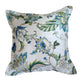 Floral patterned pillow on a white background