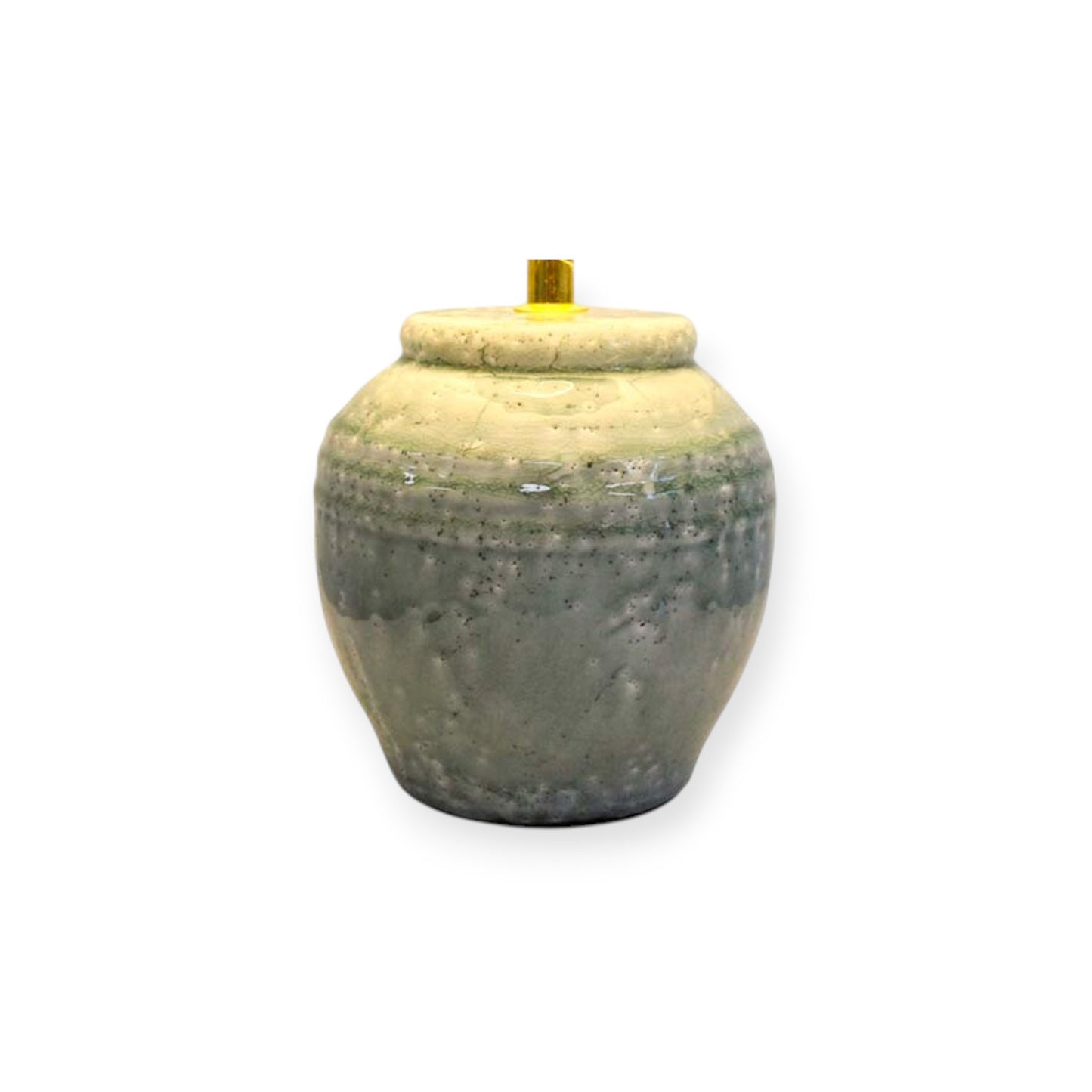 Ceramic Table Lamp - 'Green Moss' (BASE ONLY)
