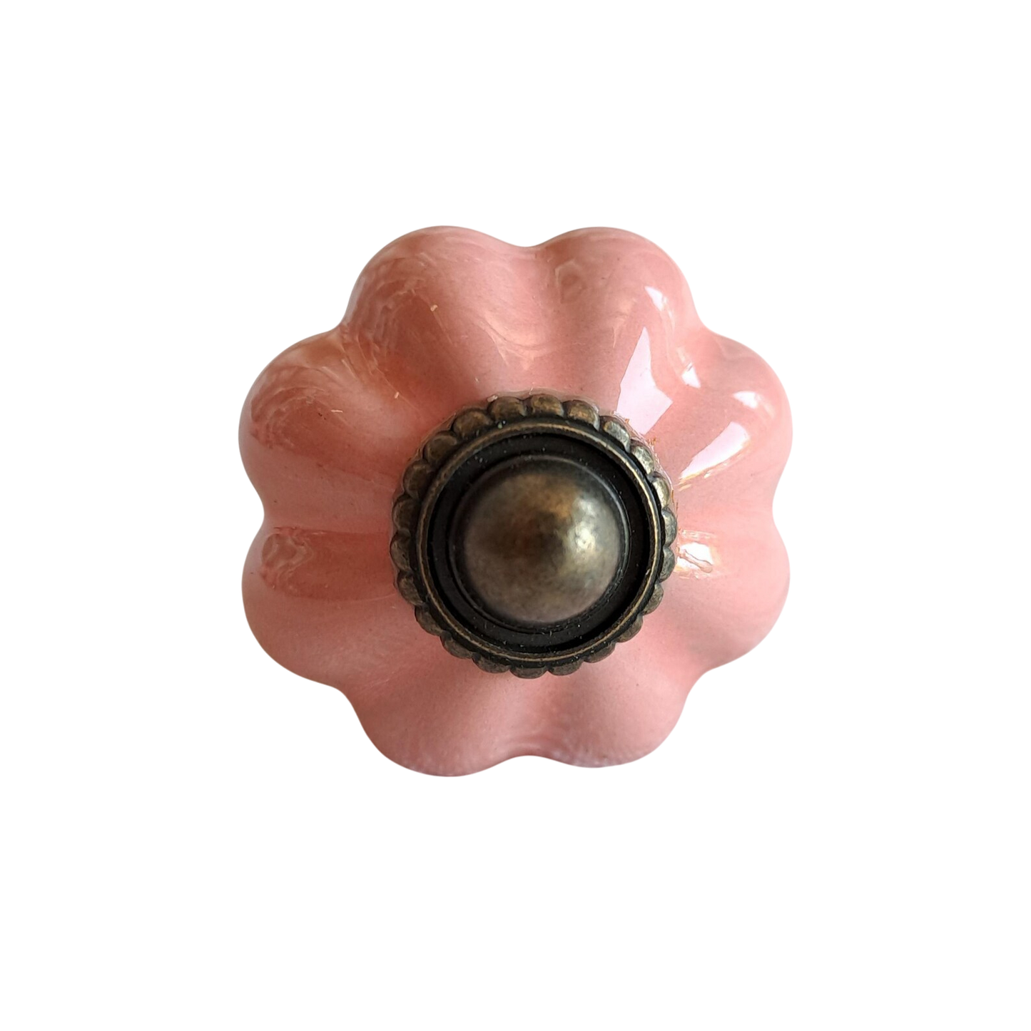 Pink Pumpkin shape Knob