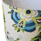 Drum Lampshade featuring P.Kaufmann Fabric 'Fanciful Florale Alabaster' 26cm D x 22cm H