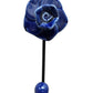Rose Hook - Ceramic & Metal - Blue