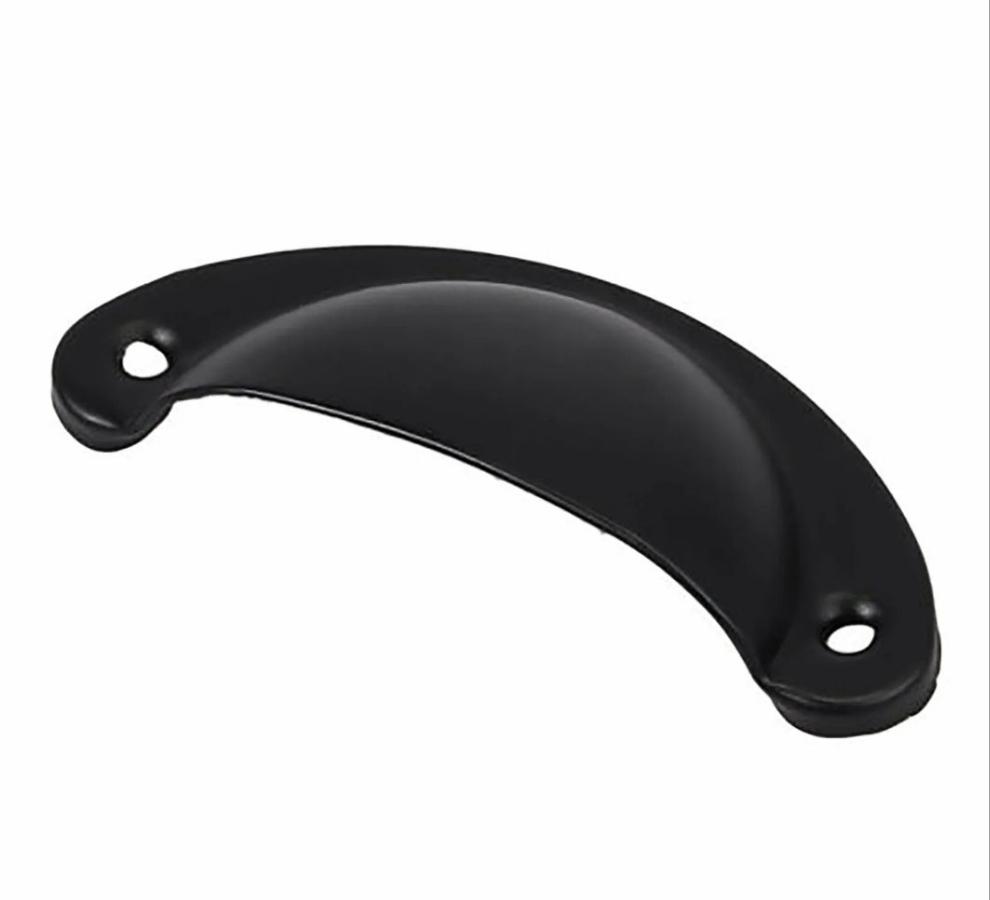 Cup style Drawer pull 'Black' Wattleseed Homewares & Furniture